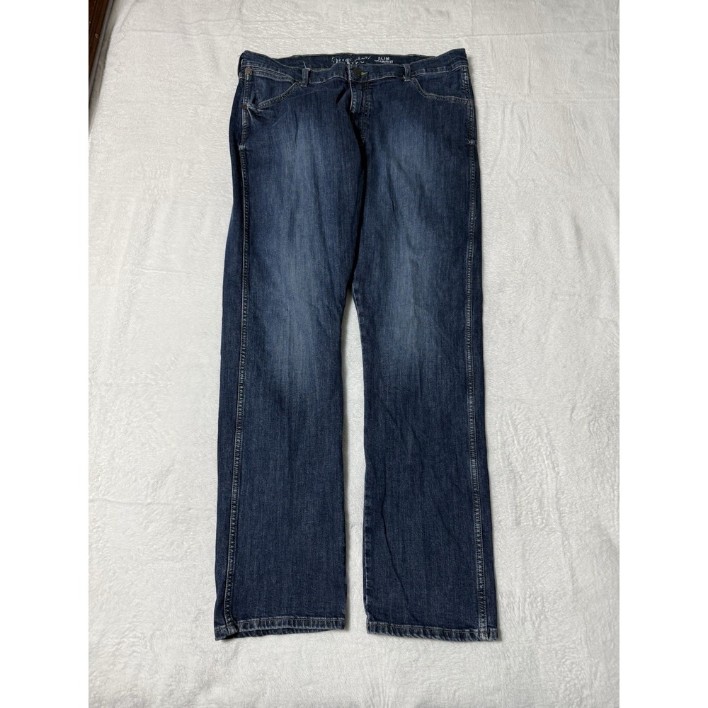 Wrangler Jeans Mens 37x31 Blue Slim Straight Retro Mid‎ Rise Medium Wash Western